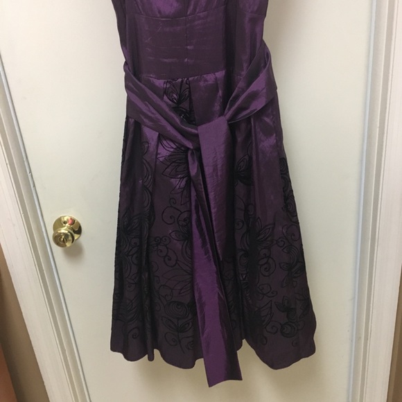 Dress Purple formal  prom black Jessica Howard - Picture 6 of 8